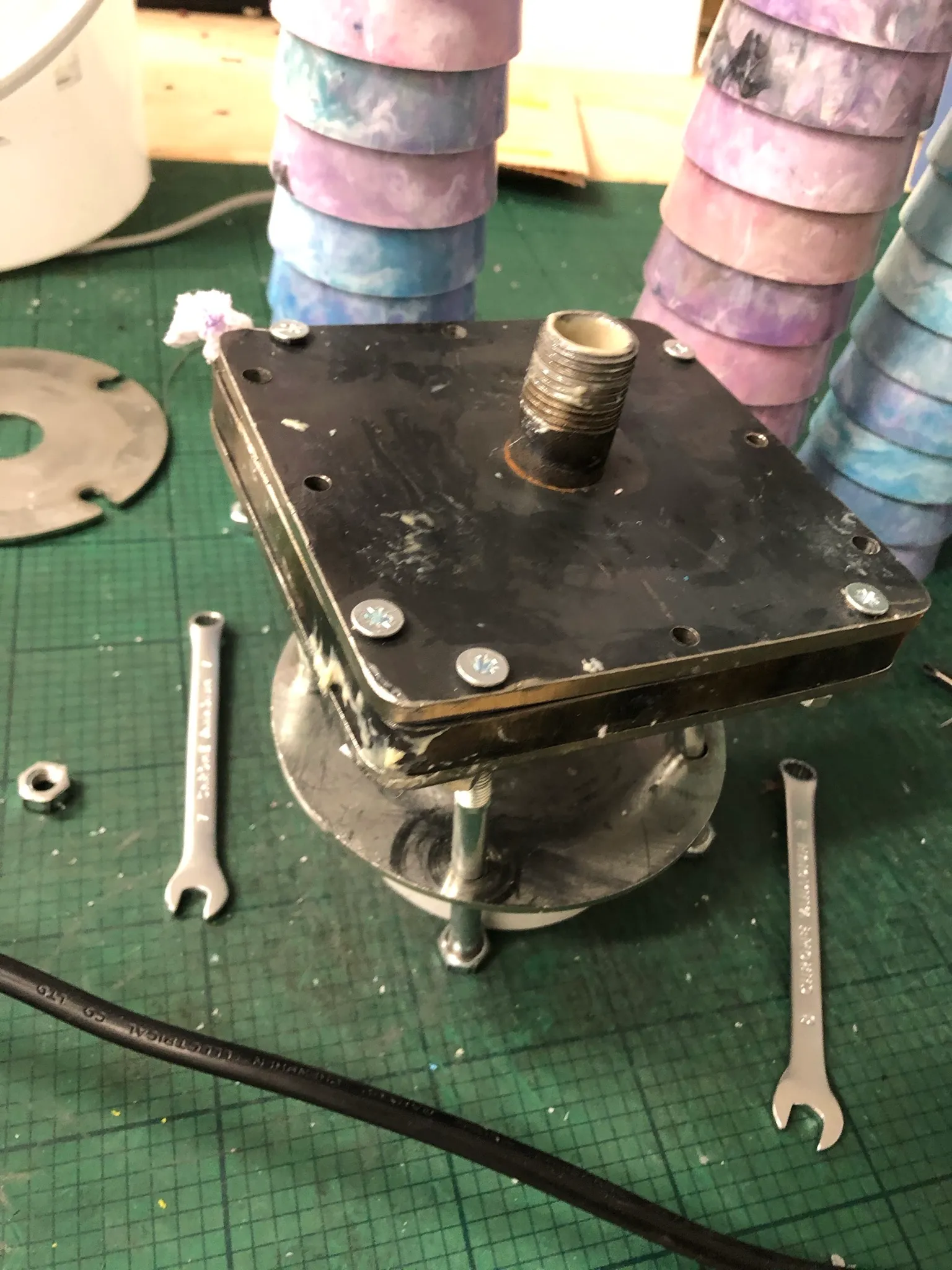 Custom mild steel injection mould — fabricated for CANTI plastic tiles
