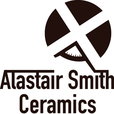 Alastair Smith Ceramics logo — dark version