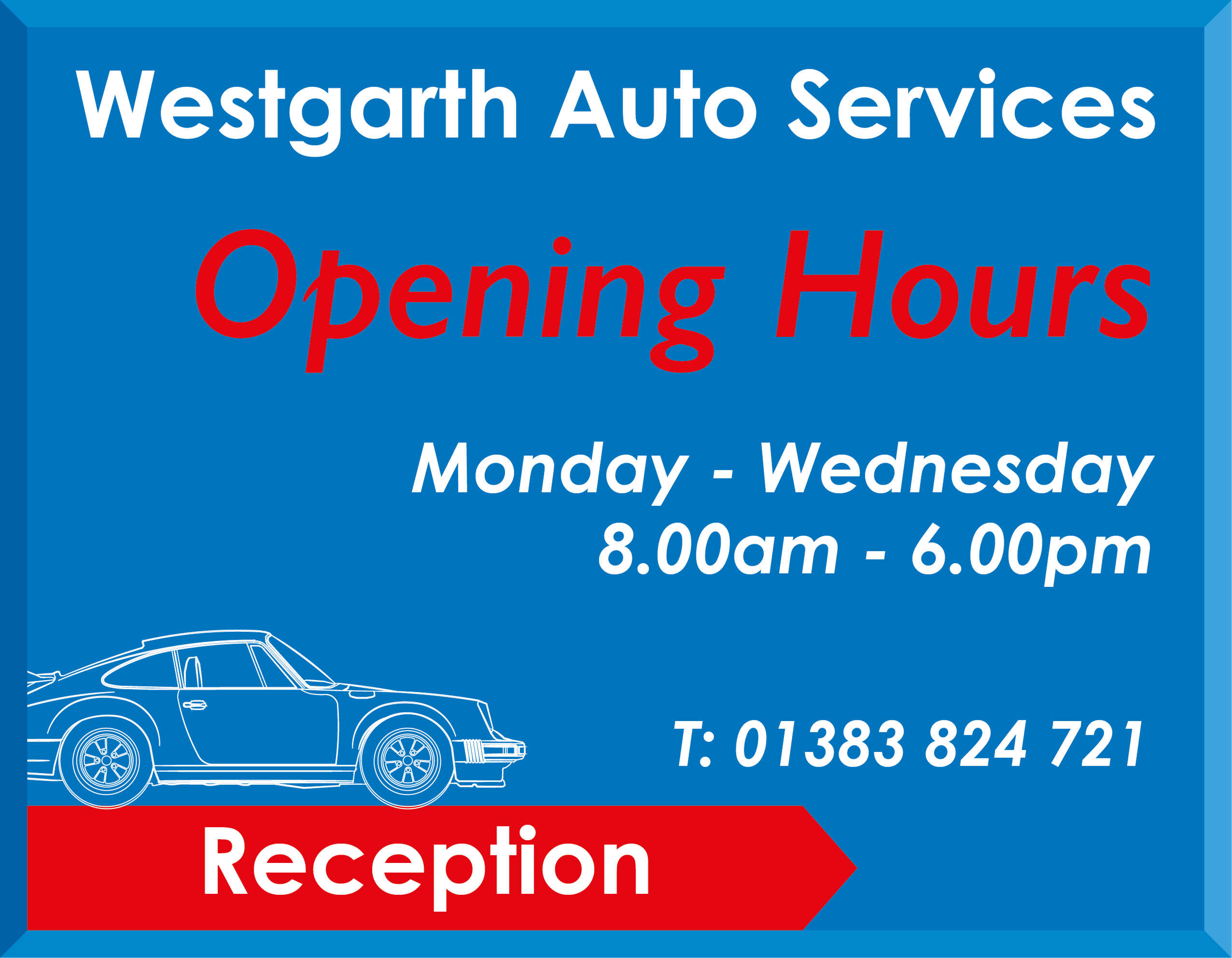 Westgarth Auto final signage design detail proof